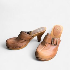 MIA Women's Brown Leather Mules